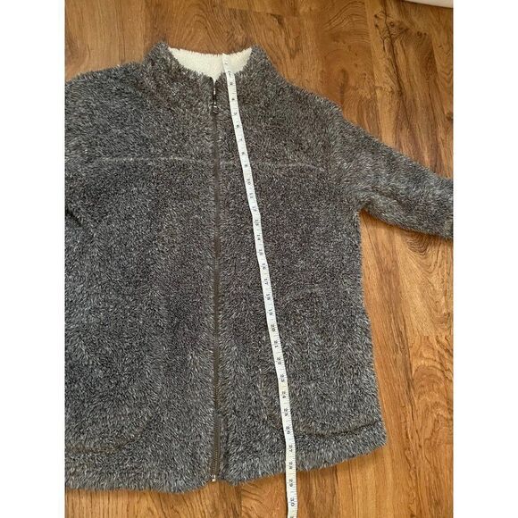 Hem & Thread grey faux fur fuzzy jacket - Picture 4 of 9